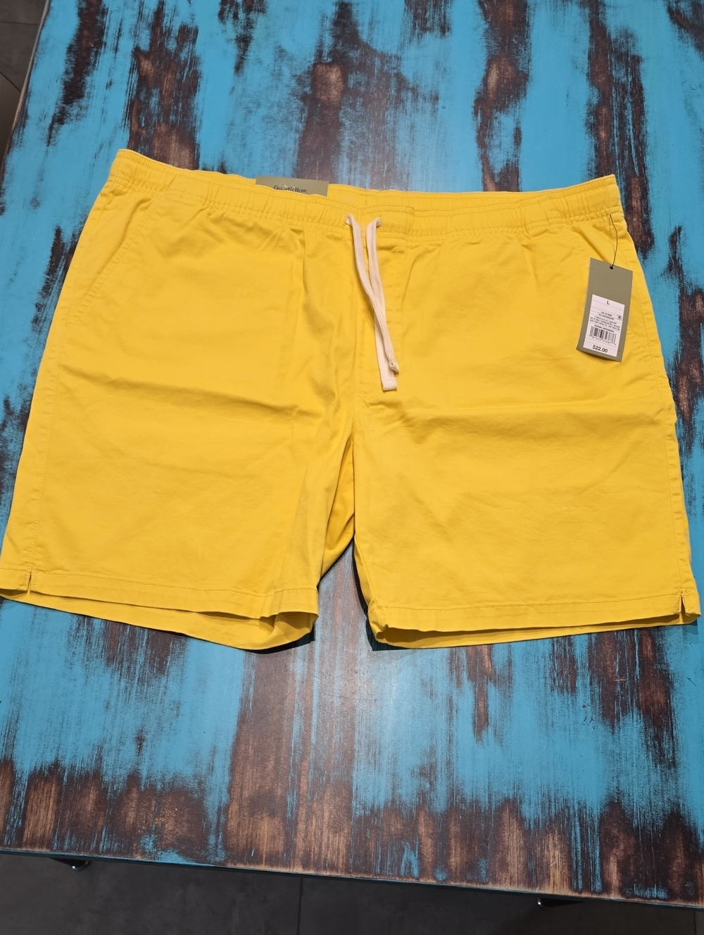 Goodfellow & Co Yellow Men’s Drawstring Shorts